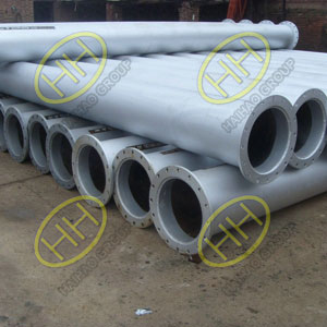 Flanged steel pipes