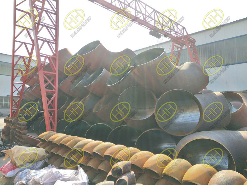 Large-diameter automatic welding elbows finished in Haihao Group