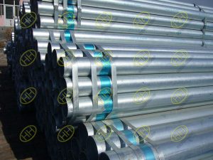 Galvanized steel pipes