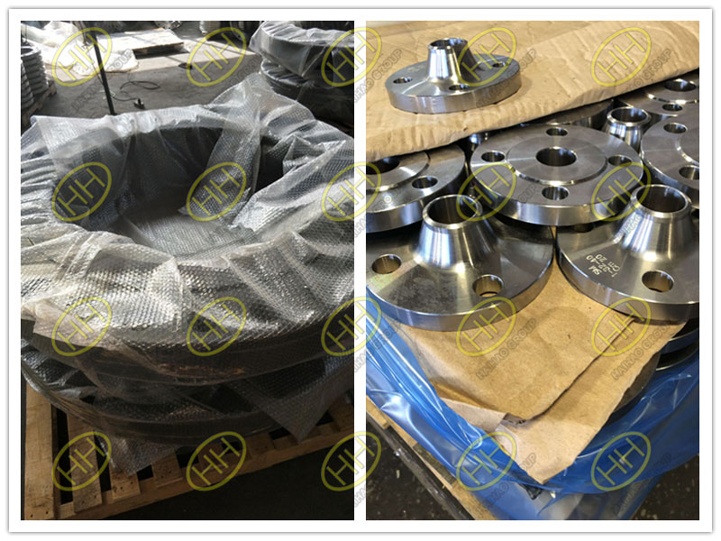 Bubble wrap packing,anti-tarnish paper and bag for flanges