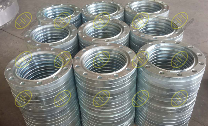 Cold galvanized slip on flanges finished in Haihao Group