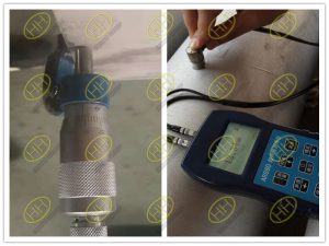 Measurement thickness of S31803 seamless pipe