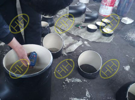 Steel pipe fittings epoxy lining thickness inspection