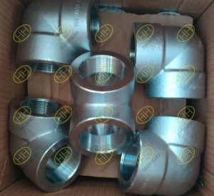 Stainless steel forged threaded elbow A182 F316 90 degree