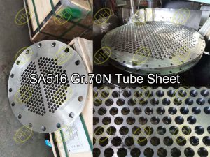 SA516 Gr 70N tube sheet for heat exchangers finished in Haihao Group