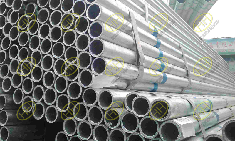 Hot galvanized steel tubes