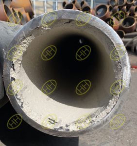 The pipe with cement lining
