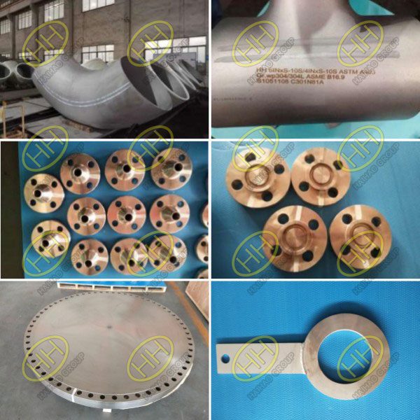 Quality inspection for ASTM A403 Gr.WP304/304L ASME B16.9 pipe fittings and A182 Gr.F304/304L flanges