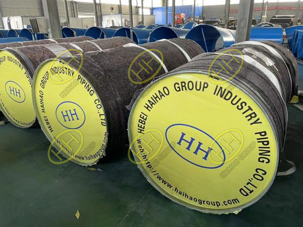 Saudi customers order large diameter pipe fittings