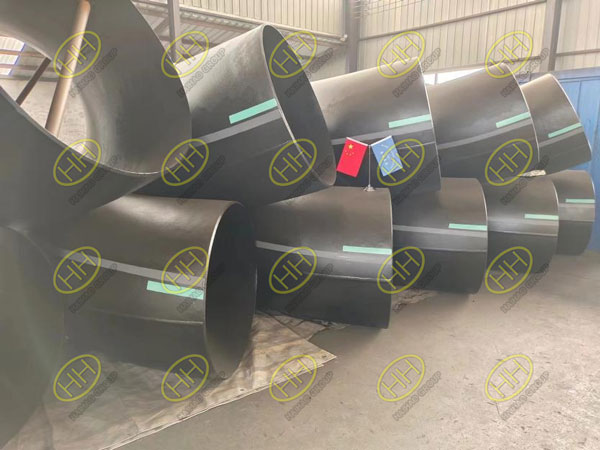 Haihao Group supplied JIS G3454 STPG 370-E pipe fittings to the shipyard