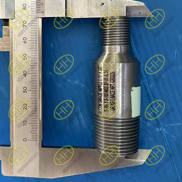Concentric swage nipple ASTM A234 WPB with threaded NPT ends