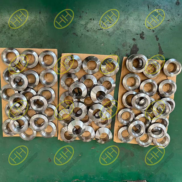 SCH80 welded branch outlets in A350 LF2 and A234 WPB manufactured by Haihao Group for Singapore shipment