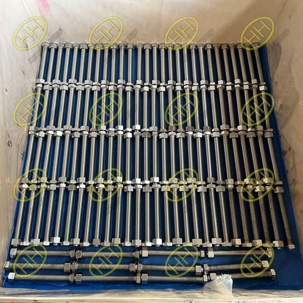 SUS304 hex bolts and nuts M22 manufactured by Haihao Group for Thailand customer