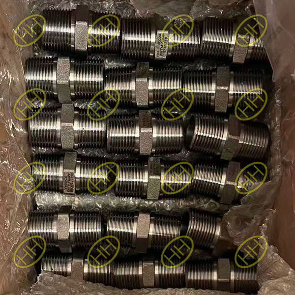 1 inch 3000 PSI ASME B16.11 ASTM A105 threaded hexagonal pipe nipple