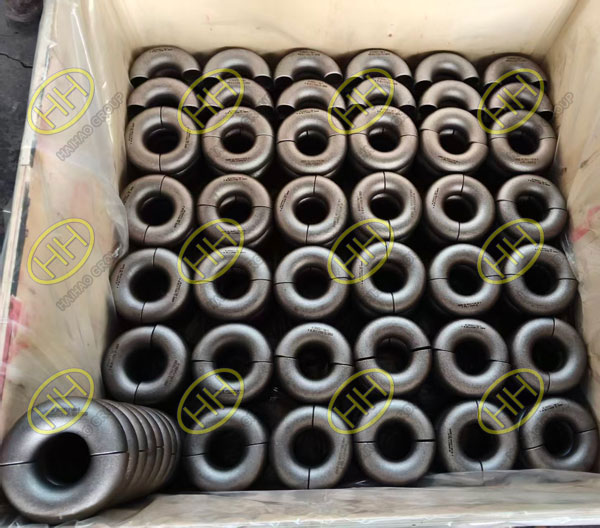 EN 10253-2 Type A DN40 seamless steel 180 degree seamless elbows P235GH TC1 manufactured by Haihao Group