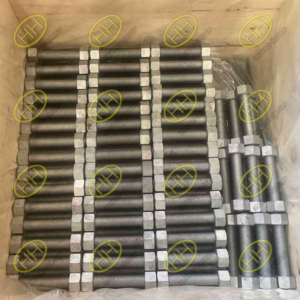 ASTM A320 L7 stud bolts and nuts hot dip galvanized