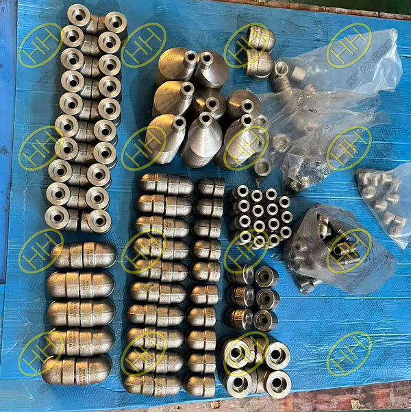 Haihao Group ASME B16.11 forged steel pipe fittings ready for delivery