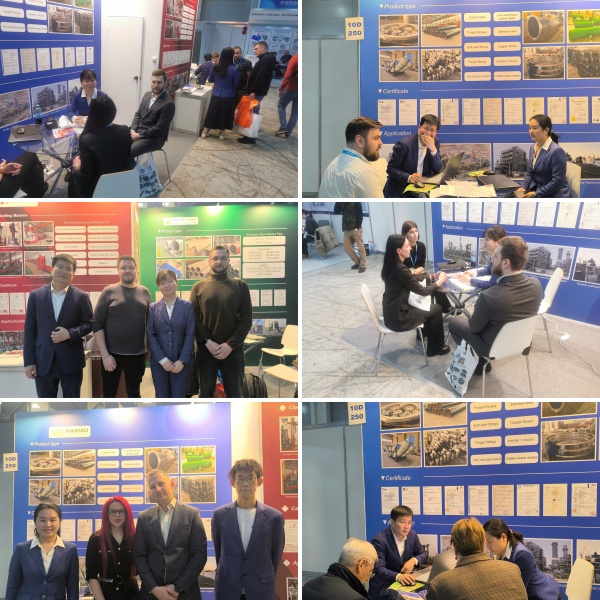 Haihao team providing technical support to clients at NEFTEGAZ exhibition