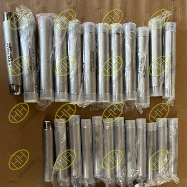 ASTM A790 S32205 and ASTM A182 F51 pipe nipples manufactured by Haihao Group