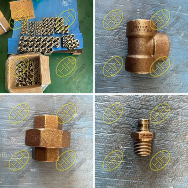 Haihao Group ASTM A105N forged threaded pipe fittings shipment