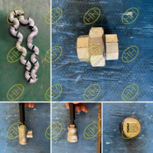 Hot dip galvanized BSPP threaded pipe fittings ready for export