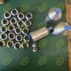 ASTM A182 F55 socket weld 45 degree elbows and branch outlets and ASTM A815 UNS S32760 concentric swage nipple