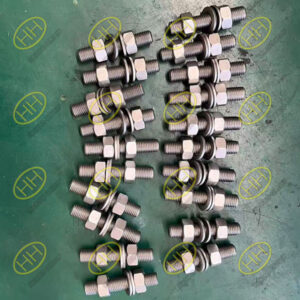 ASTM A453 Grade 660 Class C M16 stud bolt with nuts and washers manufactured by Haihao Group