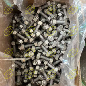 ASTM A193 B7M galvanized stud bolts with A194 2HM hex nuts