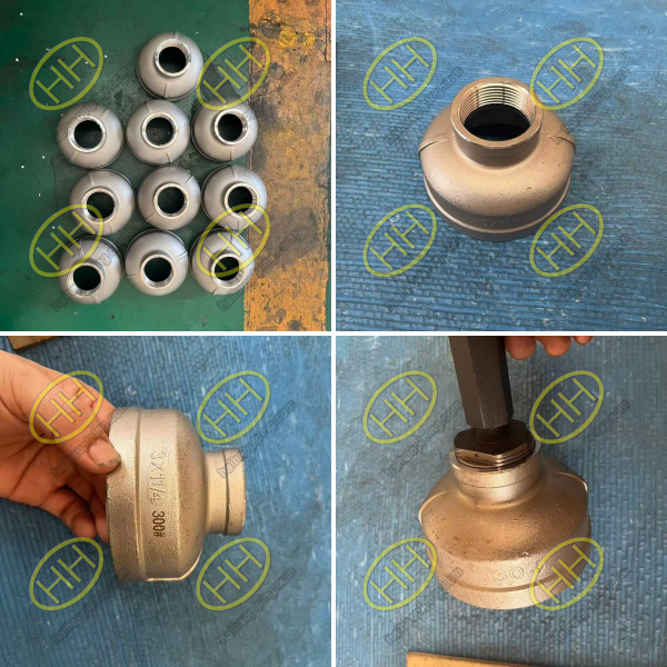 Delivery of A182 F304 BSPT Bell Shape Reducer Coupling for Indonesia Client